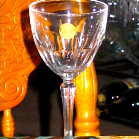 EUC or possibly Never used BERGERAC CRISTAL D'ARQUES CRYSTAL SHERRY GLASSES - Picture 2 of 7